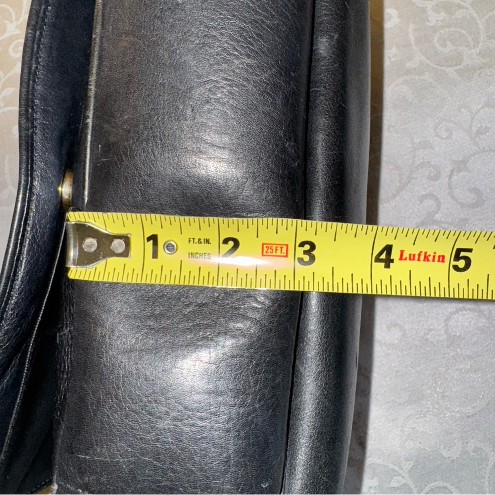 Pierre Balmain Black Leather Shoulder Crossbody Messenger Bag - Picture 15 of 16